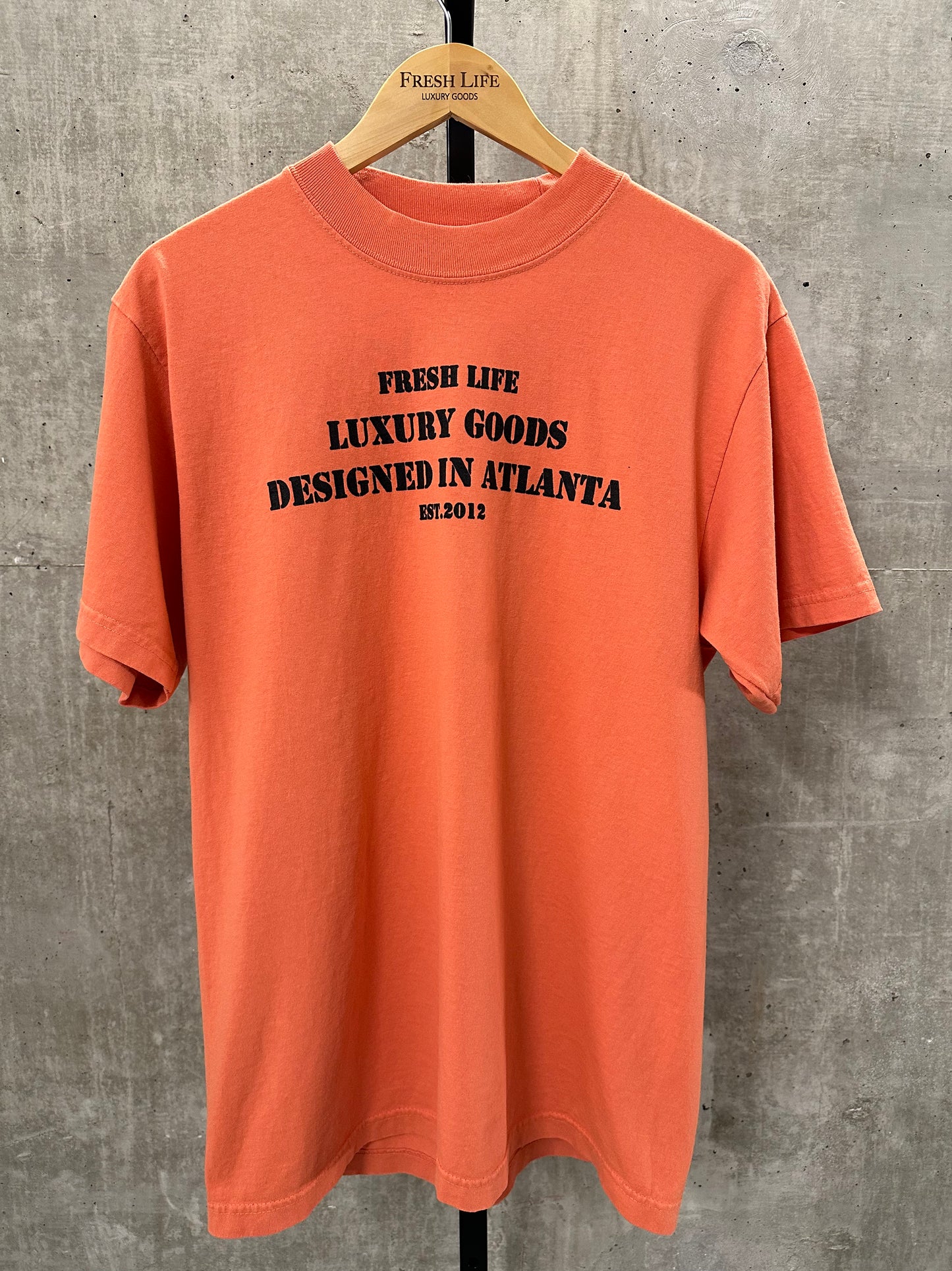Oversized “Designed In Atlanta” T-Shirt - Peach