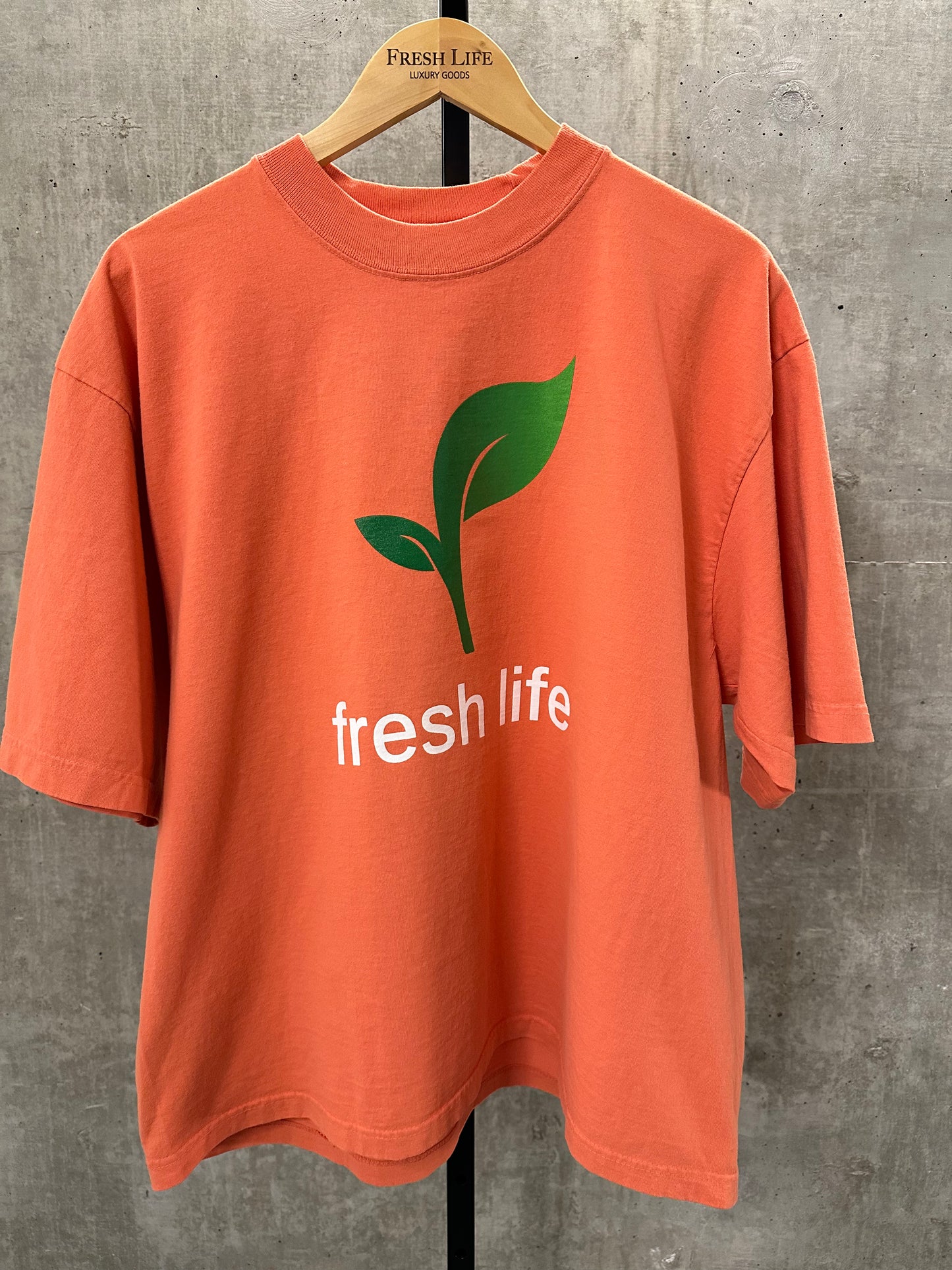 Boxy Plant Logo T-Shirt - “Peach”