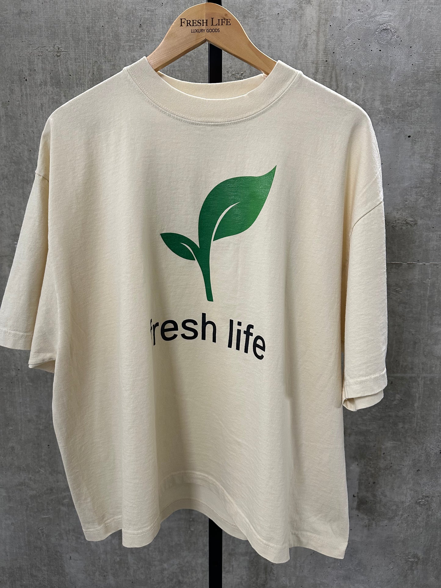 Boxy Plant Logo T-Shirt - “Cream”